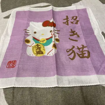 산리오 레트로 거즈 손수건