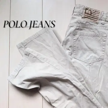 폴로 진스 Ralph Lauren 별이 그려진 로우라이즈 치노 팬츠