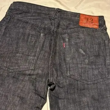 레어 EVISU LOT2000 카타쿠로 카모메 선염 블랙 데님 팬츠