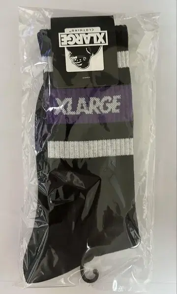 X-LARGE 삭스 블랙/퍼플