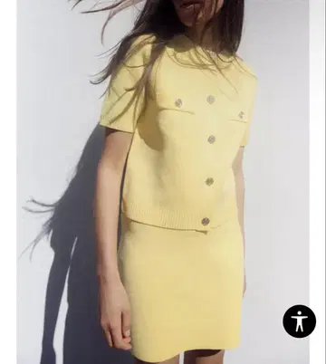 ZARA 숏 슬리브 니트 가디건 자라
