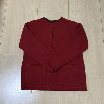 mont-bell 빨간색 니트 가디건 L 사이즈