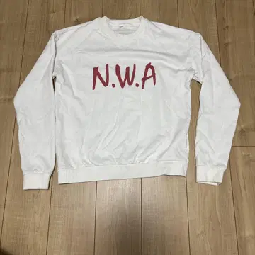 N.W.A 로고 화이트 맨투맨 HIPHOP 웨사이
