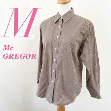 McGREGOR 긴팔 체크 셔츠 M 사이즈 캐주얼 코디 깔끔한 코디