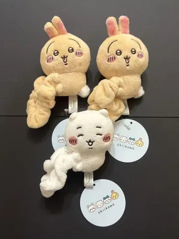 치이카와 봉제 인형 스크런치 토끼 2개 치이카와 1개