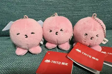 타코피의 원죄 마스코트 봉제 인형 마스코트 볼 체인 3개 세트