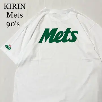90's KIRIN Mets 메츠 티셔츠 싱글 스티치 미사용 새상품