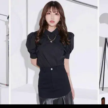 Darich 체인 디자인 파워 숄 셔츠