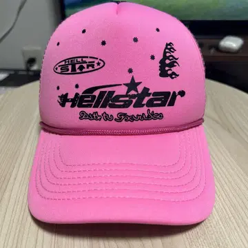 hellstar 헬스타 메쉬 캡 핑크
