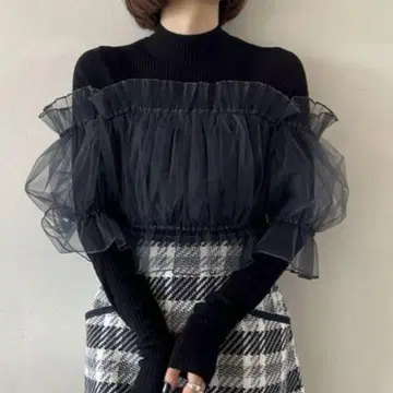 snidel/츄도킹 니트 풀오버