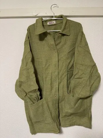 Burton 셔츠 자켓 울? 연두색