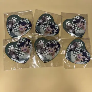 닌자 타마 난자 타운 하트 캔뱃지 시쿠마 루사부로 6종 세트
