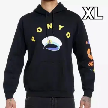XL 벼랑 위의 포뇨 후디 후드티 스튜디오 지브리 블랙 검정 소스케