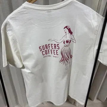 SURFERS COFFEE 티셔츠 크림색 훌라 댄스