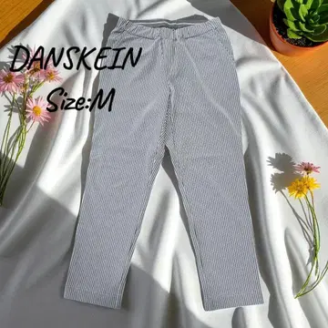 스트레치 팬츠, 가는 스트라이프, 깔끔한 실루엣, 여성용, 스포티