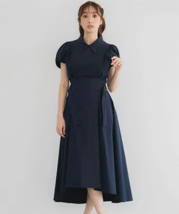 Noela 노엘라 사이드 벨트 셔츠 원피스