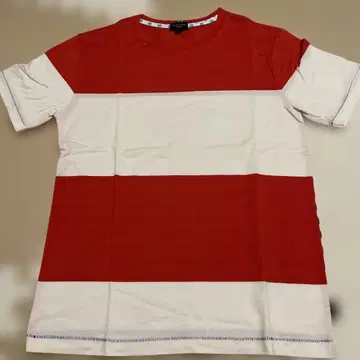 폴스미스 진스 빨흰 스트라이프 티셔츠 M 택 없음 새상품