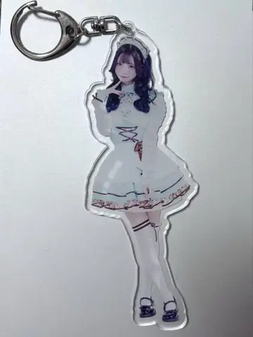 일 보라색 화이트데이 아크릴 키링