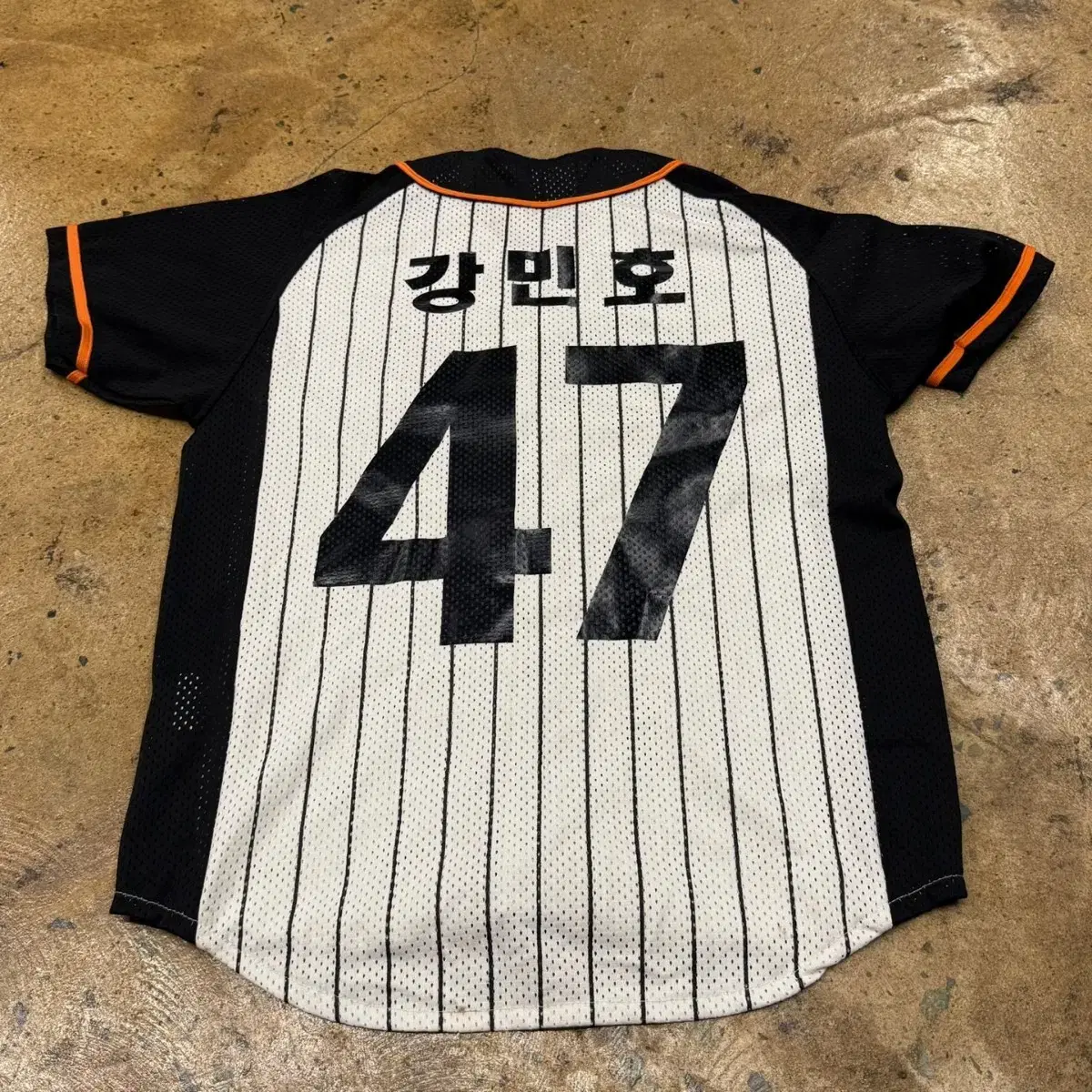 9 ] Lotte Giants No. 47 Kang Minho Short Sleeve Uniform | Bunjang