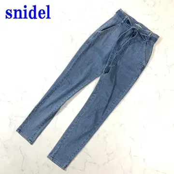 snidel 스나이델 데님 코튼 리본 벨트 포함 1 C2477