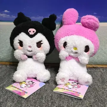 유루카와 산리오 캐릭터즈 홋코피코 봉제 인형 쿠로미 마이멜로디