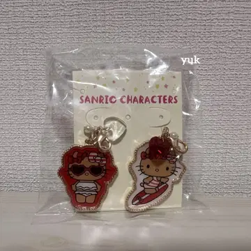 샹브르 산리오 캐릭터즈 지퍼 참 2종 키티 일광화상