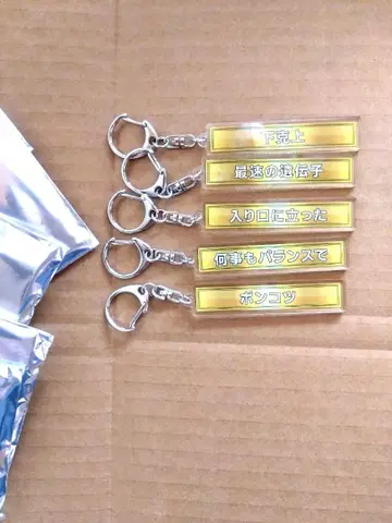 완간 미드나잇 키링 칭호 5종 세트 바나패스