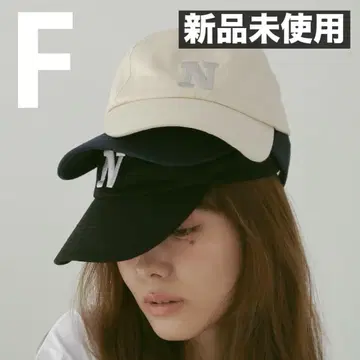 새상품 N WITH. 엔위즈 N. 로고 캡 BLACK 프리 사이즈