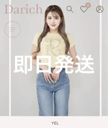 다리치 DR 비쥬 리브 니트 탑