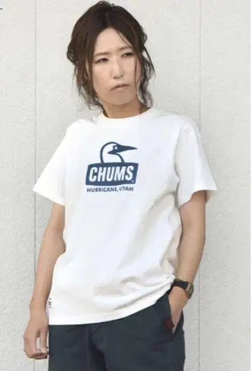 참스 Booby Face TEE/부비 페이스 티셔츠 L 화이트