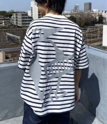 참스 부비 로고 오버 사이즈 백 프린트 티셔츠 M