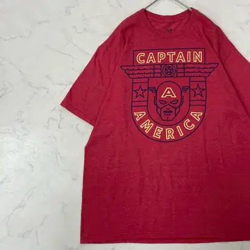 CAPTAIN AMERICA 빅 사이즈 캐릭터 반팔 티셔츠 XL
