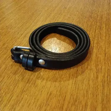 TANNER GOODS 블랙 가죽 벨트