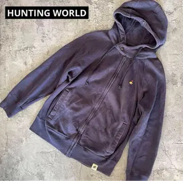 HUNTING WORLD 헌팅 월드 지퍼 후드티 원 포인트