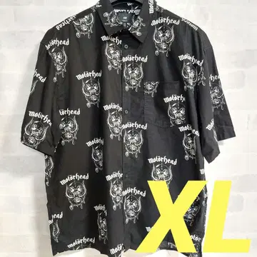 H&M 모터 헤드 알로하 셔츠 모터 헤드 레어 밴딩