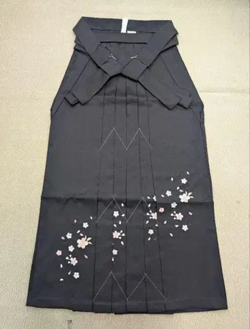 새상품 여자 하카마 자수 블랙 91cm