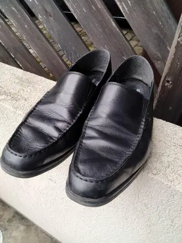 texcy luxe 블랙 가죽 로퍼 27.0 TU-7016