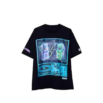 계속 한밤중이면 좋을 텐데. TECHNO POOR Tee C(Black)