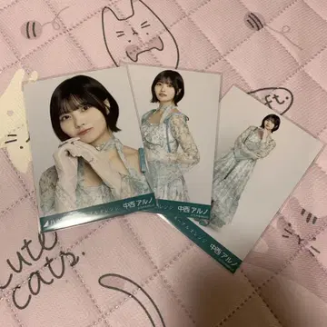 노기자카46 브로마이드 나카니시 아르노 네이블 오렌지 컴프 3종