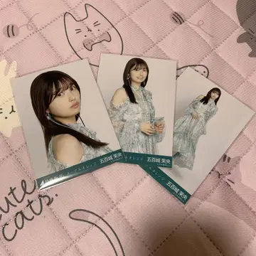 노기자카46 브로마이드 이오키 마오 네이블 오렌지 컴프 3종