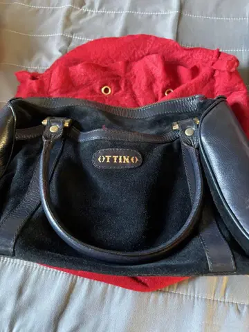 OTTINO 스웨이드 가죽 백