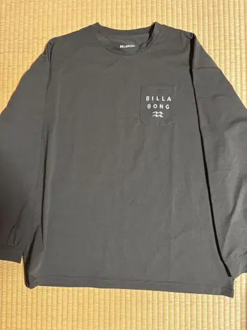 BILLABONG 다크 그레이 긴팔 티셔츠 M