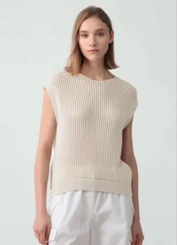 띠어리 미사용 새상품 Sheen Cotton Easy Vest