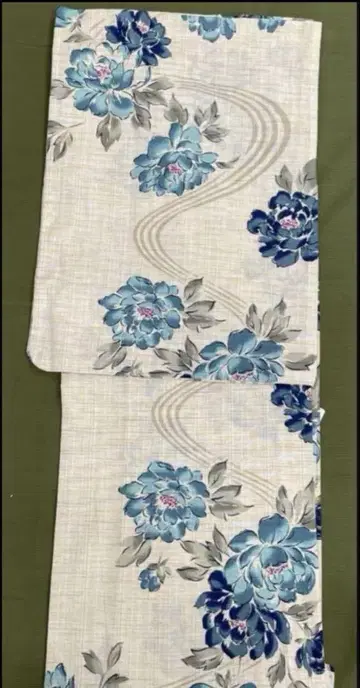 고급 면 린넨 유카타 버튼 한정판 대특가
