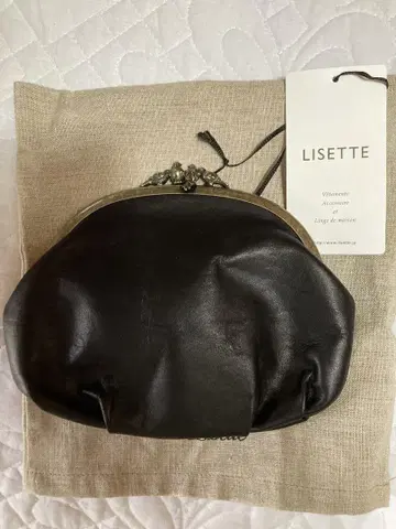 LISSETTE 블랙 가마구치 파우치