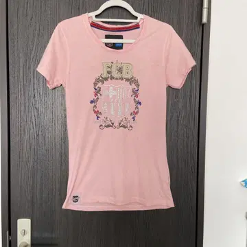 FC 바르셀로나 로고 핑크 티셔츠 XL