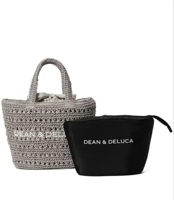 DEAN&DELUCA 빔즈 크로셰 바스켓 백 S 그레이