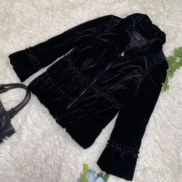 컨디션 최상 코지 와타나베 스틸 패딩 자켓 블랙 벨로아 비쥬 38 M