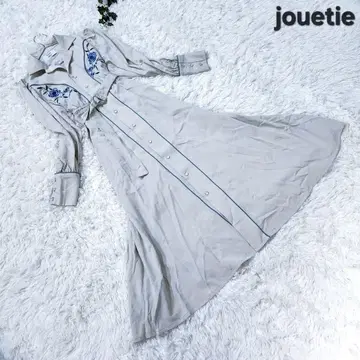 쥬에티 jouetie 자수 웨스턴 셔츠 원피스 긴팔 꽃무늬