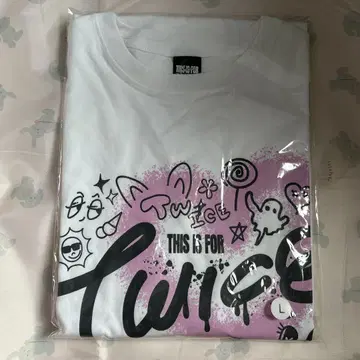 TWICE THIS IS FOR 화이트 티셔츠 L 미개봉 새상품